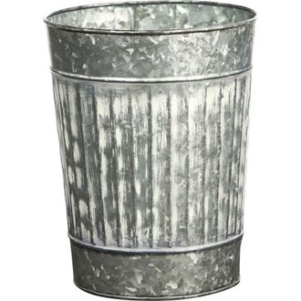 Nearly Natural 10-in Farmhouse Country Pail Planter in Gray at Nordstrom