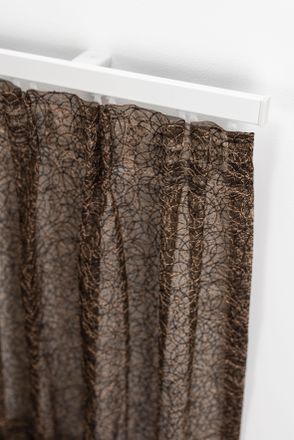 Garesa Gardinenschiene »Bilder- oder Aluminiumschiene« 1 läufig-läufig Wunschmasslänge Aluminiumprofil, Wandmontage, Deckenmontage, verlängerbar, Endkappe