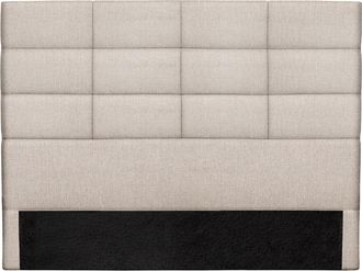 Miliboo Cabecero Moderno En Tejido Beige Natural 160 Cm Anatole