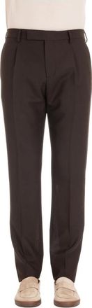 Lardini Relaxed Fit Suit Broek - Heren - Nette broeken - Bruin - XL - Wol - Broeken