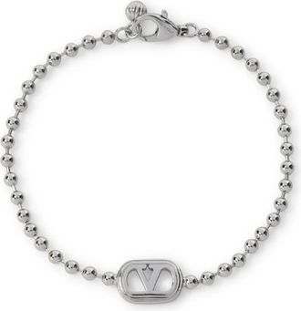 Valentino Garavani VLogo Armband - Dames - Armbanden - Grijs - M - Accessoires