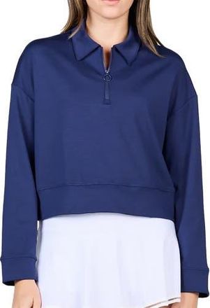 Sofibella Staples Quarter-Zip Womens Golf Pullover in Navy at Nordstrom, Size X-Large