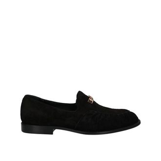 Giuseppe Zanotti Black Calfskin Slip-On Mens Loafers