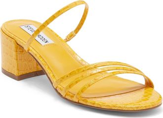 Steve Madden Miari Slide Sandal in Bright Yellow Croco at Nordstrom Rack, Size 8.5