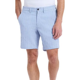 Robert Graham Fornillo Stripe Woven Shorts in Navy at Nordstrom, Size 32