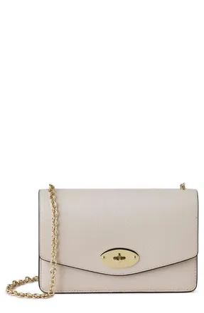 Mulberry Small Darley Leather Clutch in Chalk at Nordstrom