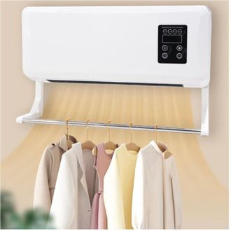 Trade Shop Trade Shop - Climatizzatore Con Asta Appendiabiti Condizionatore DAria A Parete Riscaldatore 2000w