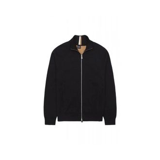HUGO BOSS H-Idino Cardigan - Heren - Vesten - Zwart - S - Katoen - Truien & Vesten