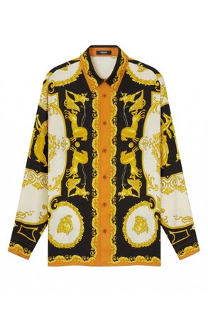 Versace HALL OF HEROS SILK SHIRT Size: 50, colour: BLACK