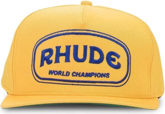 Rhude Cappello da baseball con logo - Giallo