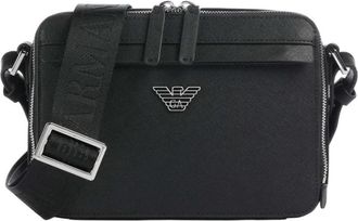 Emporio Armani Crossbody Bag - Heren - Schoudertassen - Zwart - ONE Size - Polyester - Tassen