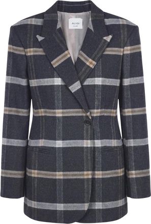 Alysi Blazer - Dames - Blazers - Grijs - M - Leer - Jassen