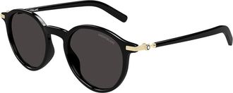 Montblanc MB0461S 001 Mens Sunglasses Black Size 49