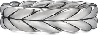 David Yurman Anello a fascia Chevron in argento sterling (6mm)