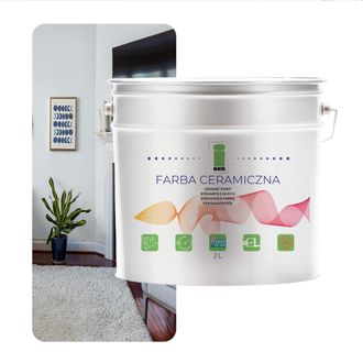 OEM Pintura Cer&aacute;mica Para Paredes Lavable Blanco Azulado Roto 2l Resistente A Las Manchas