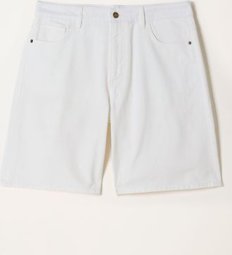 Fat Face FatFace Isabelle White Bermuda Denim Shorts