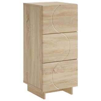 vidaXL Aparador Roble Sonoma 33,5 X 34,5 X 75 Cm Madera De Ingenier&iacute;a Vidaxl