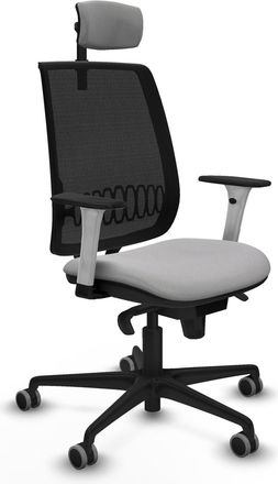 Piqueras y Crespo Silla De Oficina Piqueras Y Crespo Alares Blanco Cuero C&oacute;modo