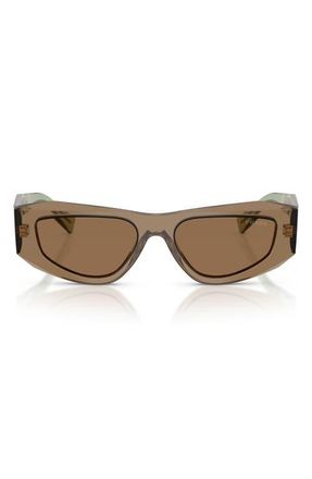 Prada 52mm Pillow Sunglasses in Terra /Light Brown at Nordstrom