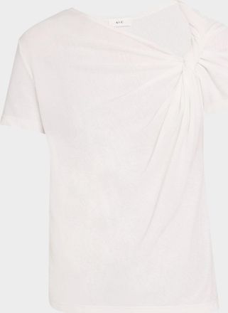 A.L.C. Liz Short-Sleeve Twist Top