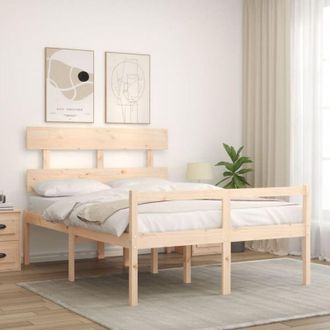 vidaXL Senior Bed without Mattress Small Double Solid Wood Vidaxl