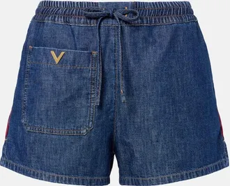 Valentino VGold denim shorts
