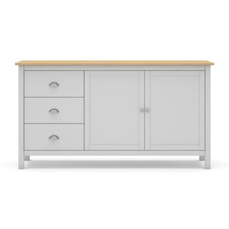 Calicosy Aparador 2 Puertas y 3 Cajones L150 cm - Blanco