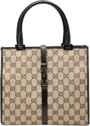 Gucci Pre-owned Handbags, female, Brown, Size: ONE SIZE Pre-owned Jackie Handbag