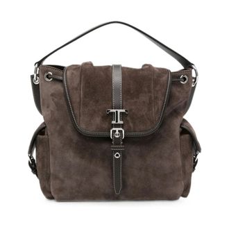 Tod's Timeless T-buckle Shoulder Bag - female - Tods - Handbags - Brown - ONE SIZE - Bags