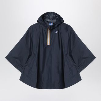 K-Way Le Vrai 4.0 Morgan waterproof poncho blue