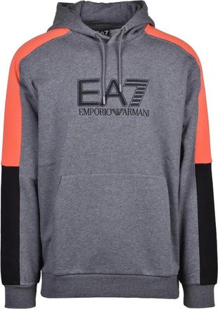 Emporio Armani Grey Panel Hooded Sweatshirt