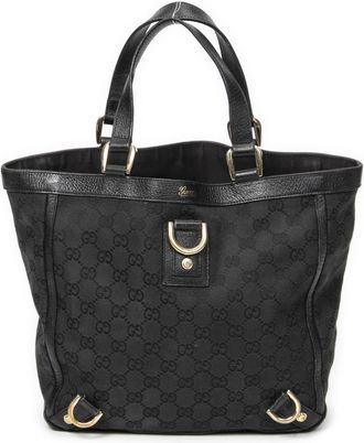 Gucci Pre-owned Womens Small Abbey D-Ring Tote Handbag - Black - One Size