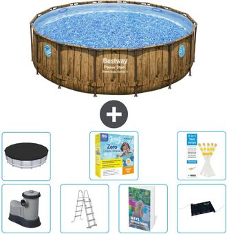 Bestway Piscina Bestway Power Steel Redonda - 488x122 Cm - 8-piezas S582