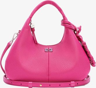 Ganni Pink Mini Hobo Bag in
