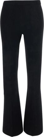 Twinset Flare Broek - Dames - Straight fit broeken - Zwart - S - Polyester - Broeken