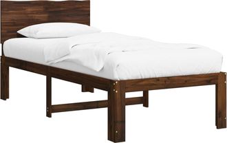 vidaXL Estructura De Cama Individual Con Cabecera Rostock Vidaxl