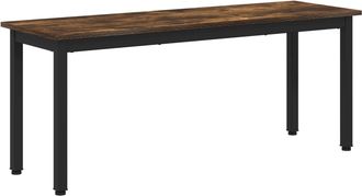 vidaXL Banco Roble Humo 110 X 35 X 45 Cm Madera De Ingenier&iacute;a Vidaxl