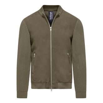 Bomboogie Giacca in pelle Komb - - Jackets - Uomo - Verde - L