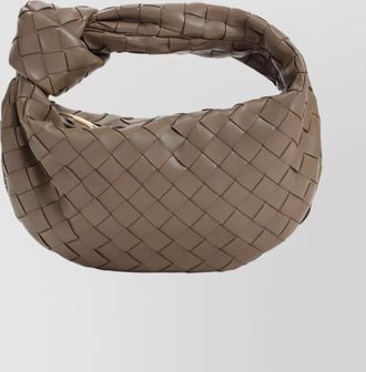Bottega Veneta mini jodie pinecone gold intrecciato leather