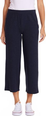 Mod-o-doc Cropped Easy Fit Drawstring Pants In Navy