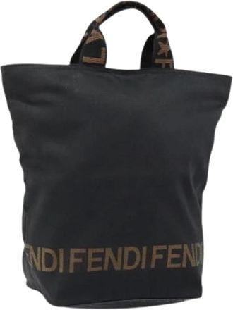 Fendi Pre-owned Nylon Tote Bag - Dames - Vintage Shopper - Zwart - ONE Size - Nylon - Vintage