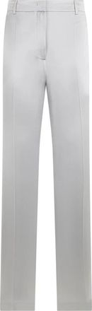 Alberta Ferretti Slim Fit Broeken - Dames - Straight fit broeken - Grijs - M - Broeken