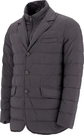 Herno Mens Puffer Jacket Double Anthracite Grey