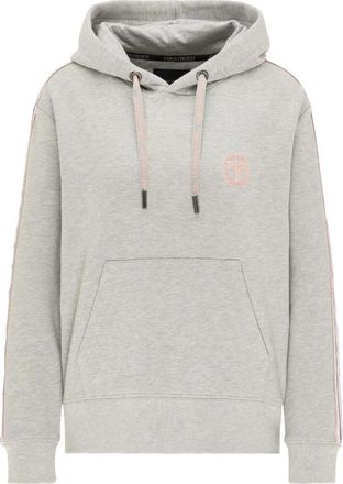 Carlo Colucci Basic Hoodie - Dames - Hoodies - Grijs - XL - Leer - Hoodies & sweatvesten