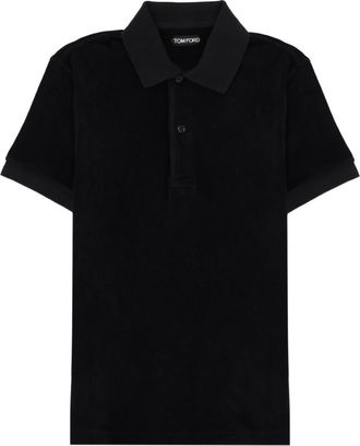 Tom Ford Black Shirt Collar Polo