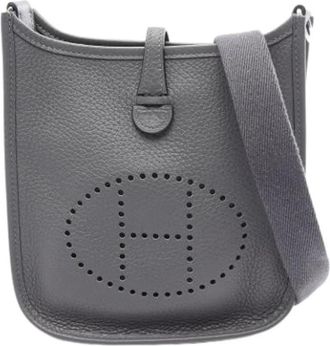 Herm&egrave;s Pre-owned Vintage Shoulder Bag - Dames - Vintage Schoudertas - Grijs - ONE Size - Leer - Vintage