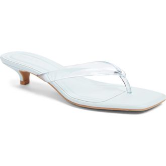 Open Edit Tori Kitten Heel Flip Flop in Blue Ice at Nordstrom, Size 7.5