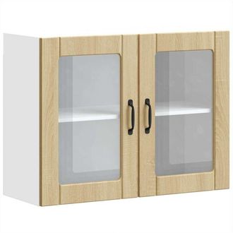 vidaXL Vidaxl - Kitchen Wall Cabinet with Glass Door Lucca Sonoma Oak Engineered Wood