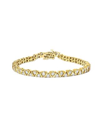 House of Brilliance 10K Over Silver 4.00 ct. tw. Diamond Tennis Bracelet
