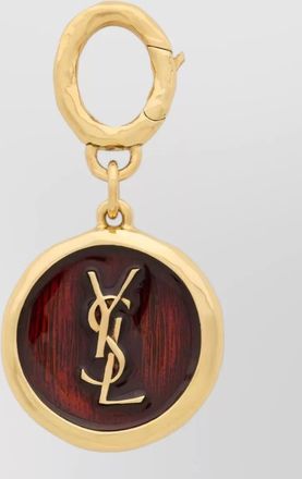 Saint Laurent enamel medallion charm
